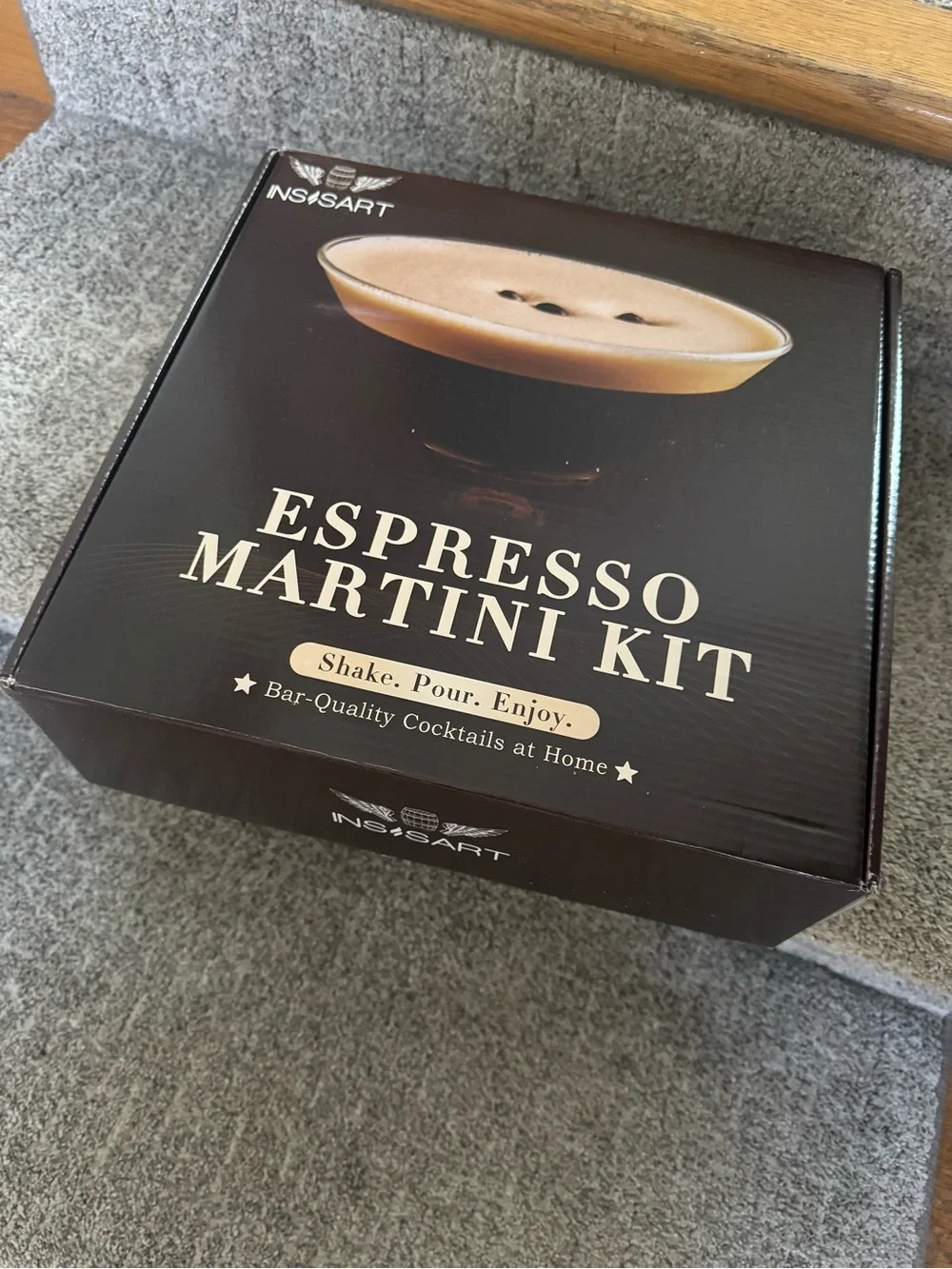 Espresso Martini Kit - INSISART BAR cocktail TOOLS complete GIFT set NIB